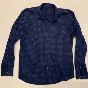 Blue Collared Button Up Shirt